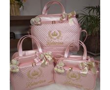 Conjunto de Bolsas Bordadas na Cachoeirinha