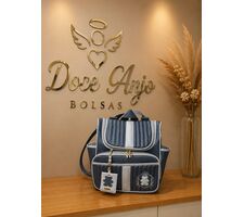 Mochila Cinza Personalizada